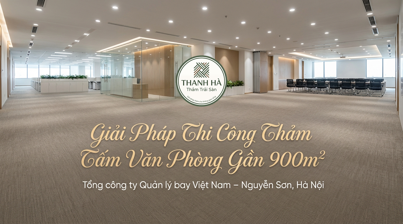 Giải Pháp Thi Công Thảm Tấm Văn Phòng Gần 900m2 Tại Hà Nội