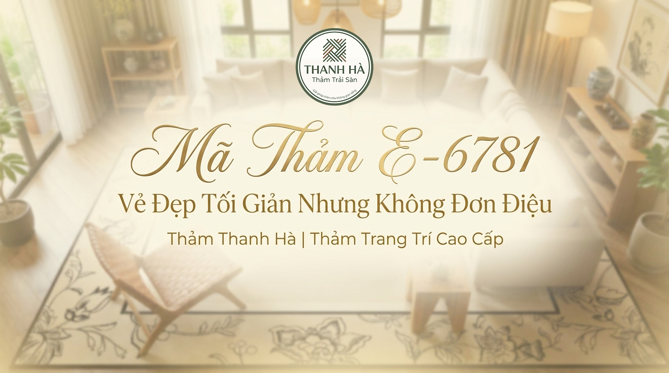 Mã Thảm E-6781 Giải Pháp Tối Giản Nâng Tầm Không Gian Sống