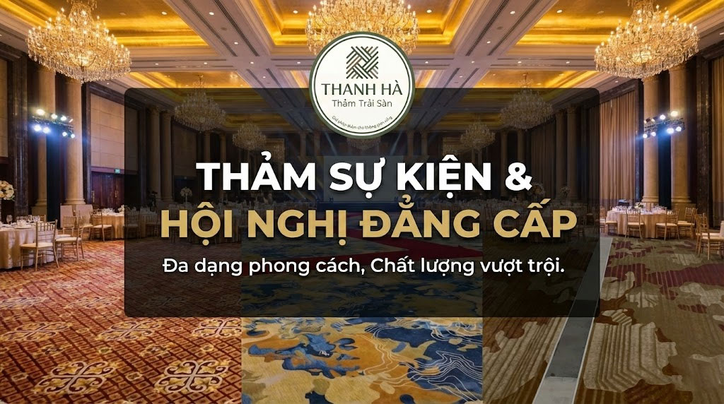 Top Mẫu Thảm Tiệc Cưới Đẹp & Bảng Giá Thảm Sự Kiện 2026 | Thảm Thanh Hà