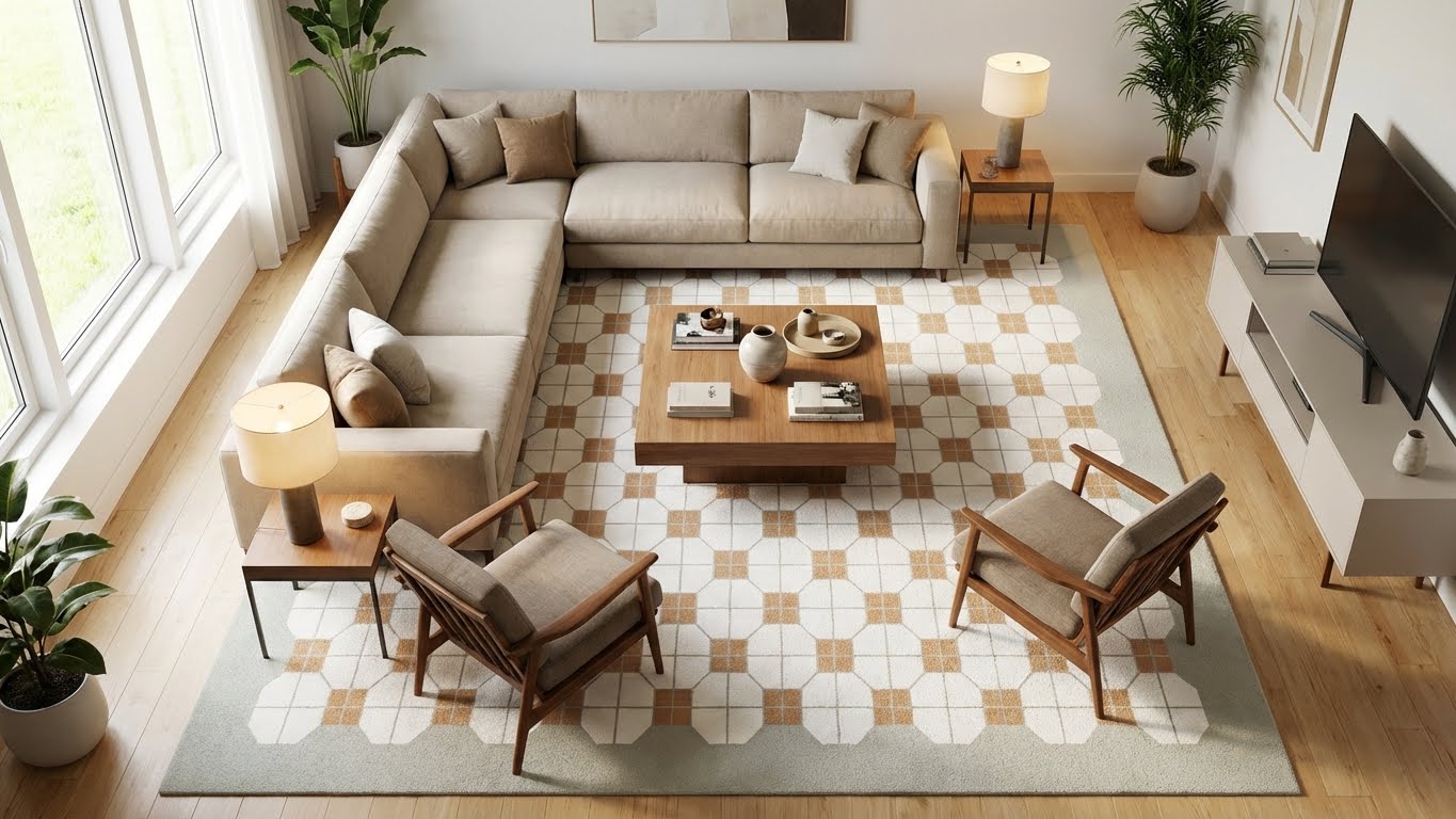 thảm trang trí LY07